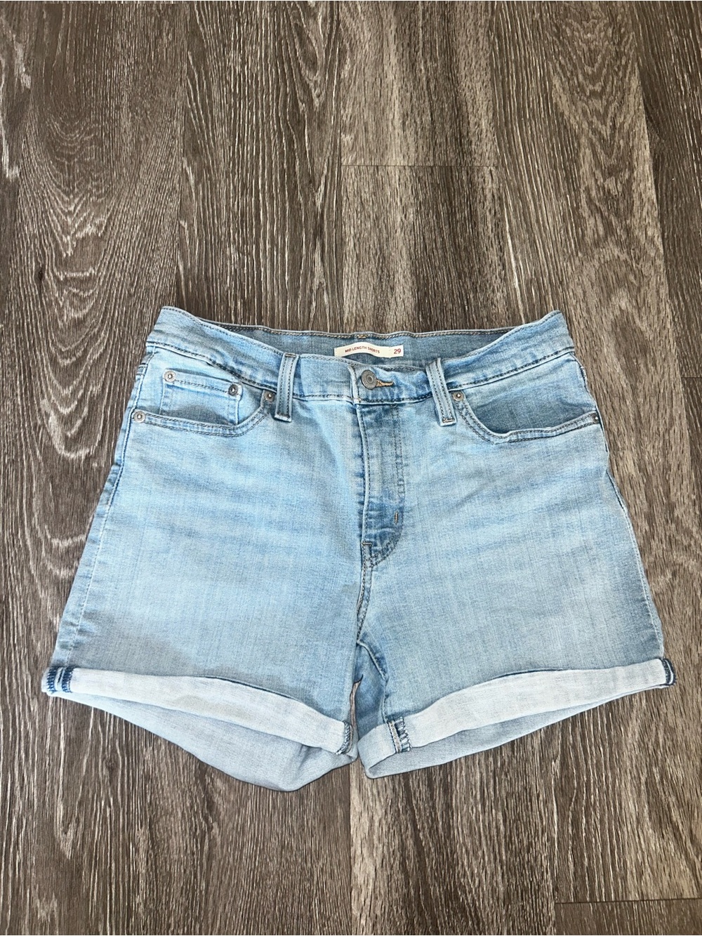 Levi’s mid length shorts